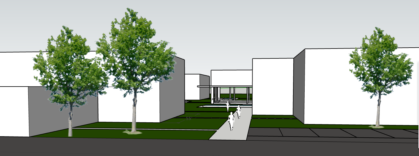 Rendering of the future Sinjar Academy campus